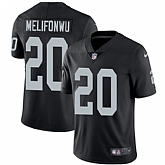 Nike Men & Women & Youth Raiders 20 Obi Melifonwu Black NFL Vapor Untouchable Limited Jersey,baseball caps,new era cap wholesale,wholesale hats